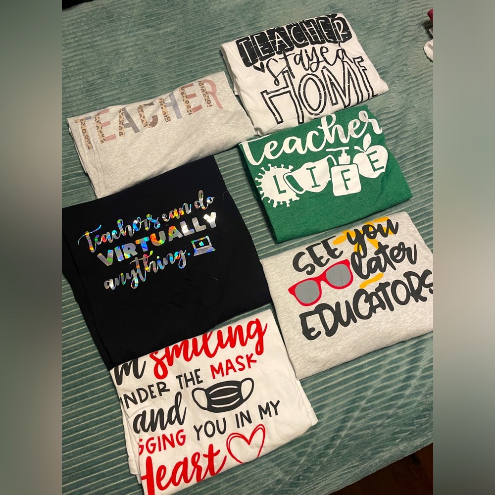✨✏️Calling ALL Teachers🎒✨ XL- Teacher T-Shirt Bundle *Its Back to School Time✨